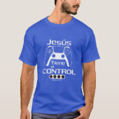 Jesus Has the Control – Christian Gamer Shirt with Tシャツ (正面)