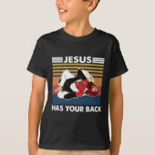 Jesus Has Your Ck Karate  Tシャツ (正面)