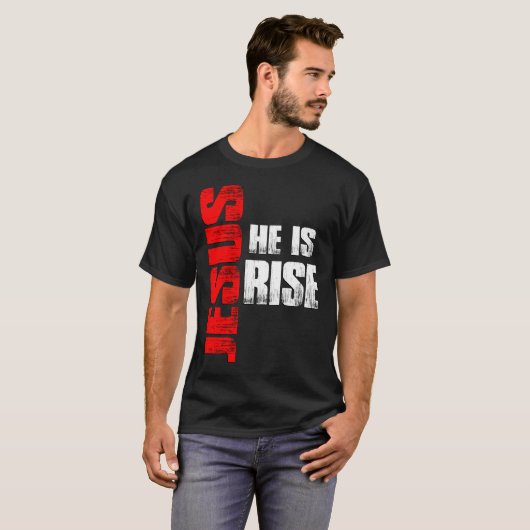 Jesus he is Risen Tシャツ (正面フル)