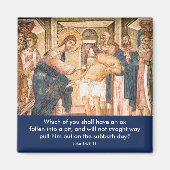 Jesus Heals MAn with Dropsy – マグネット (正面)