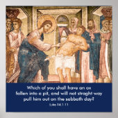 Jesus Heals Man with Dropsy - Poster ポスター (正面)