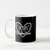 Jesus Heart Christian Faith Love Valentines Day Me コーヒーマグカップ (左)