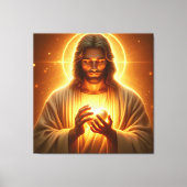 Jesus Heart in My Hands Canvas Print Picture 4 キャンバスプリント (正面)