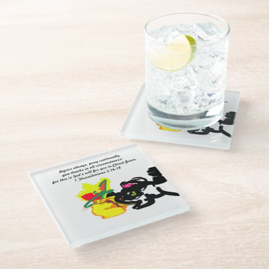 jesus here ガラスコースター (アングル)