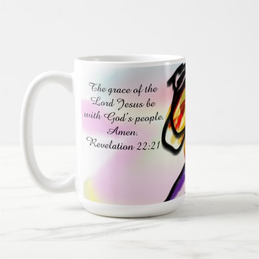 jesus here コーヒーマグカップ (左)