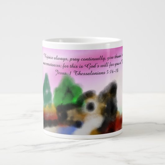 jesus here  ジャンボコーヒーマグカップ (正面)