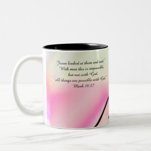 jesus here  ツートーンマグカップ (左)