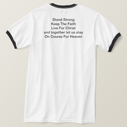 Jesus - His Name Only T-shirt Tシャツ (デザイン裏面)
