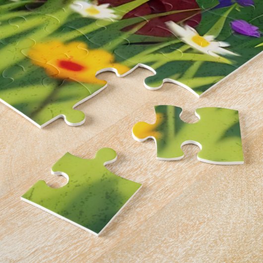 Jesus holding a Lamb | Religious Christian ジグソーパズル (側面)