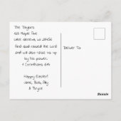 Jesus holding a Lamb | Religious Easter ポストカード (裏面)