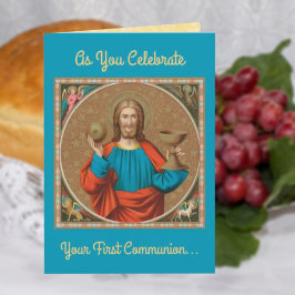 Jesus Holding Up the Eucharist (SNV 050) カード