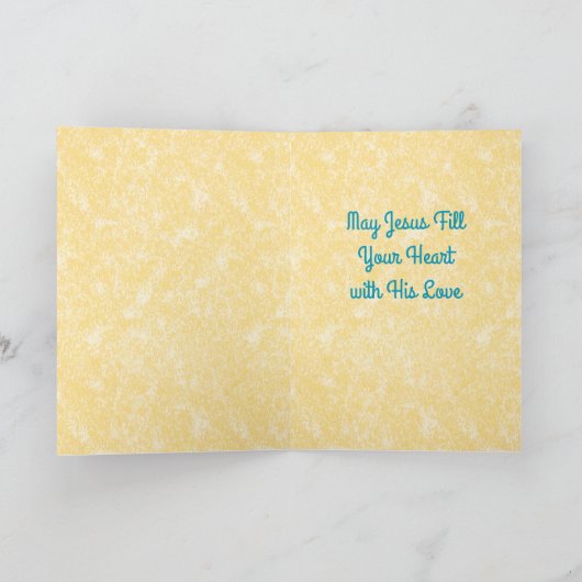 Jesus Holding Up the Eucharist (SNV 050) カード (内部)