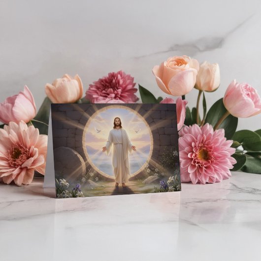 Jesus Holy Easter Morning カード