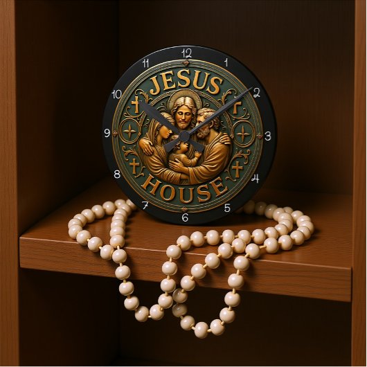 Jesus House Holy Family ラウンド壁時計