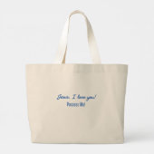 Jesus I Love You Tote Bag ラージトートバッグ (裏面)