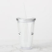 Jesus I Trust In You Minimalist Clear Tumbler アクリルタンブラー (左)