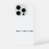 Jesus I Trust In You Minimalist IPhone Case iPhoneケース (裏面)