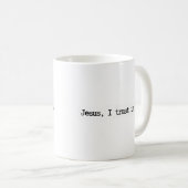 Jesus I Trust In You Minimalist Mug コーヒーマグカップ (正面右)