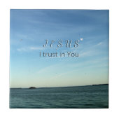 Jesus I Trust in You SKy Artwork タイル (正面)