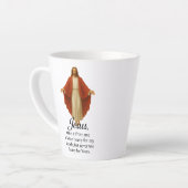 Jesus in Red and White カフェラテマグ (左アングル)