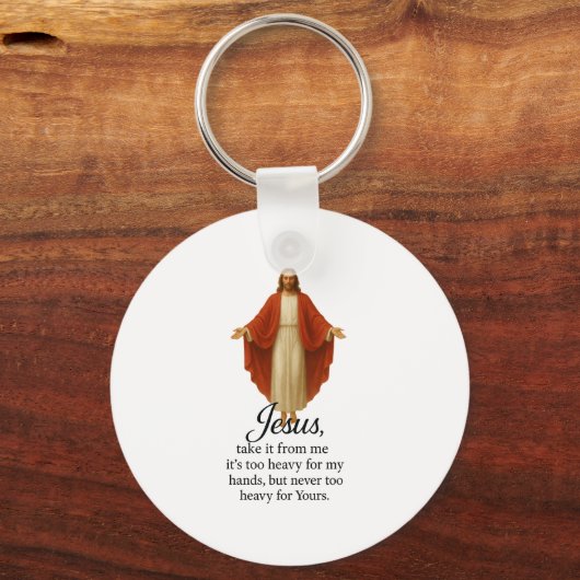 Jesus in Red and White キーホルダー (裏面)