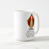Jesus in Red and White コーヒーマグカップ (正面右)