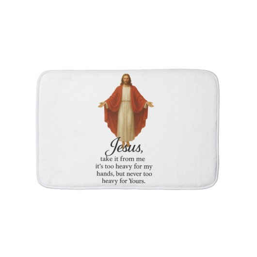 Jesus in Red and White バスマット (正面)