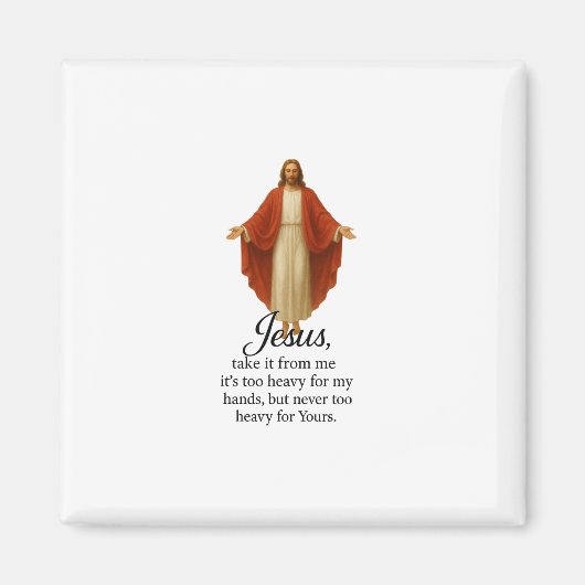 Jesus in Red and White マグネット (正面)