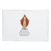 Jesus in Red and White 枕カバー (裏面)