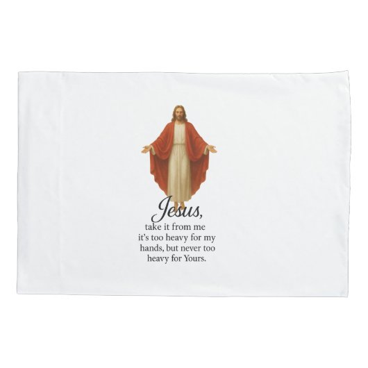 Jesus in Red and White 枕カバー (裏面)