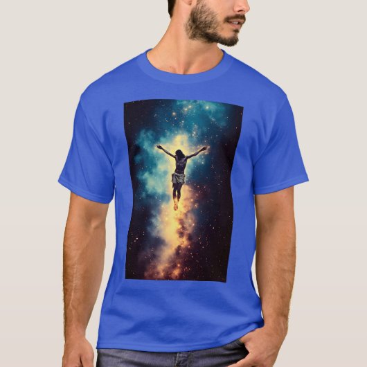 Jesus In Space Resurrection 01 Tシャツ (正面)