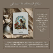 Jesus In Stained Glass Sympathy カード