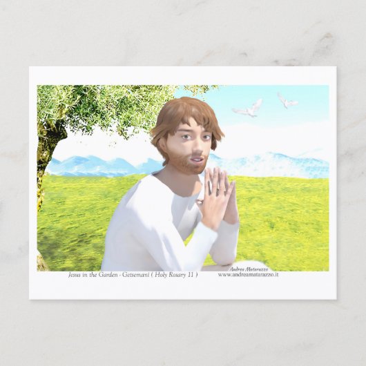 Jesus in the Garden ( Getsemani ) ポストカード (正面)