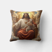 Jesus In the kingdom of Heaven Throw pillow  クッション (裏面)
