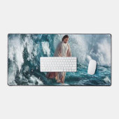 JESUS in the wave デスクマット (キーボード&マウス)