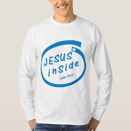 Jesus inside (John 14:6) Tシャツ (正面)