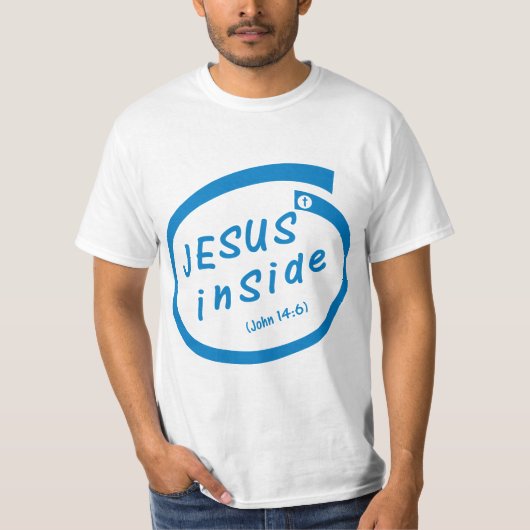 Jesus inside (John 14:6) Tシャツ (正面)