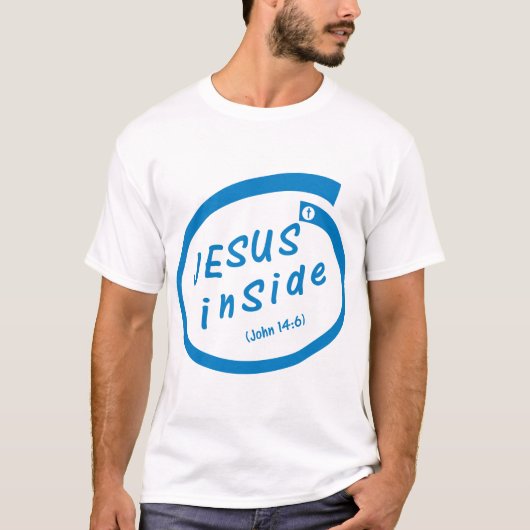 Jesus inside (John 14:6) Tシャツ (正面)