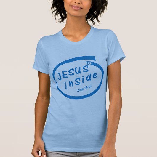 Jesus inside (John 14:6) Tシャツ (正面)