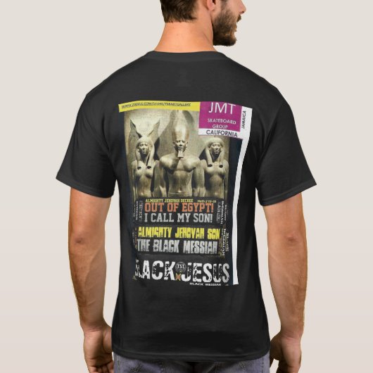 JESUS IS BLACK KENYA Basic Dark T-Shirt Tシャツ (裏面)