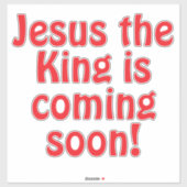 Jesus is coming シール (シート)