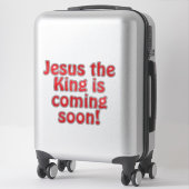 Jesus is coming シール (スーツケース)