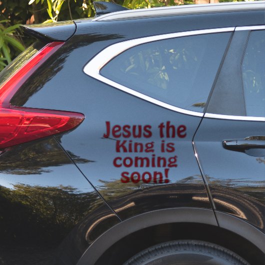 Jesus is coming シール (車体側面)
