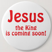 Jesus is coming 缶バッジ (正面)
