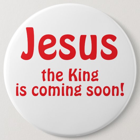 Jesus is coming 缶バッジ (正面)