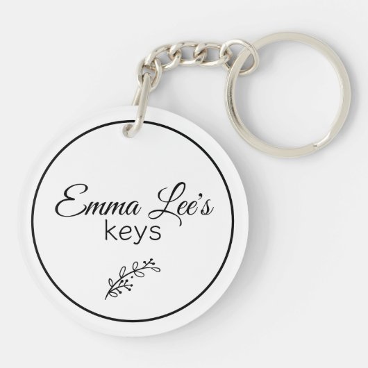 Jesus Is Essential Christian Quote Custom キーホルダー (裏面)