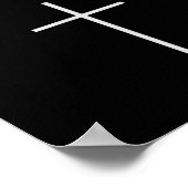 Jesus Is Everything Minimal Cross Christian Faith ポスター (角)