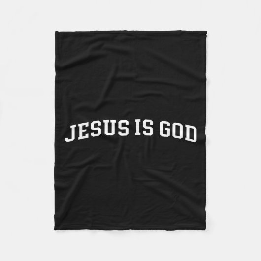 Jesus Is God  フリースブランケット (正面)