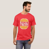 Jesus is King - キリスト教 Tシャツ (正面フル)