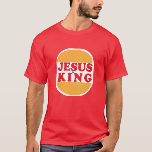 Jesus is King - キリスト教 Tシャツ (正面)